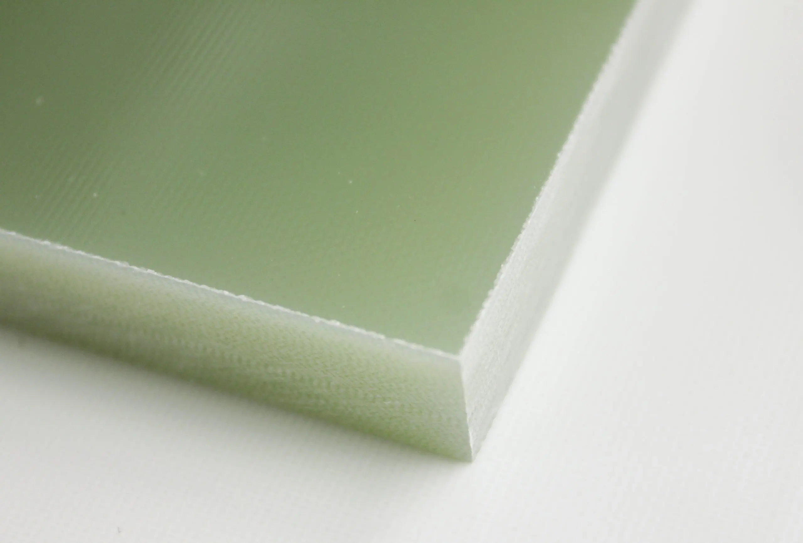 Close-up shot of G10 / FR4 Electrical Insulator Material
